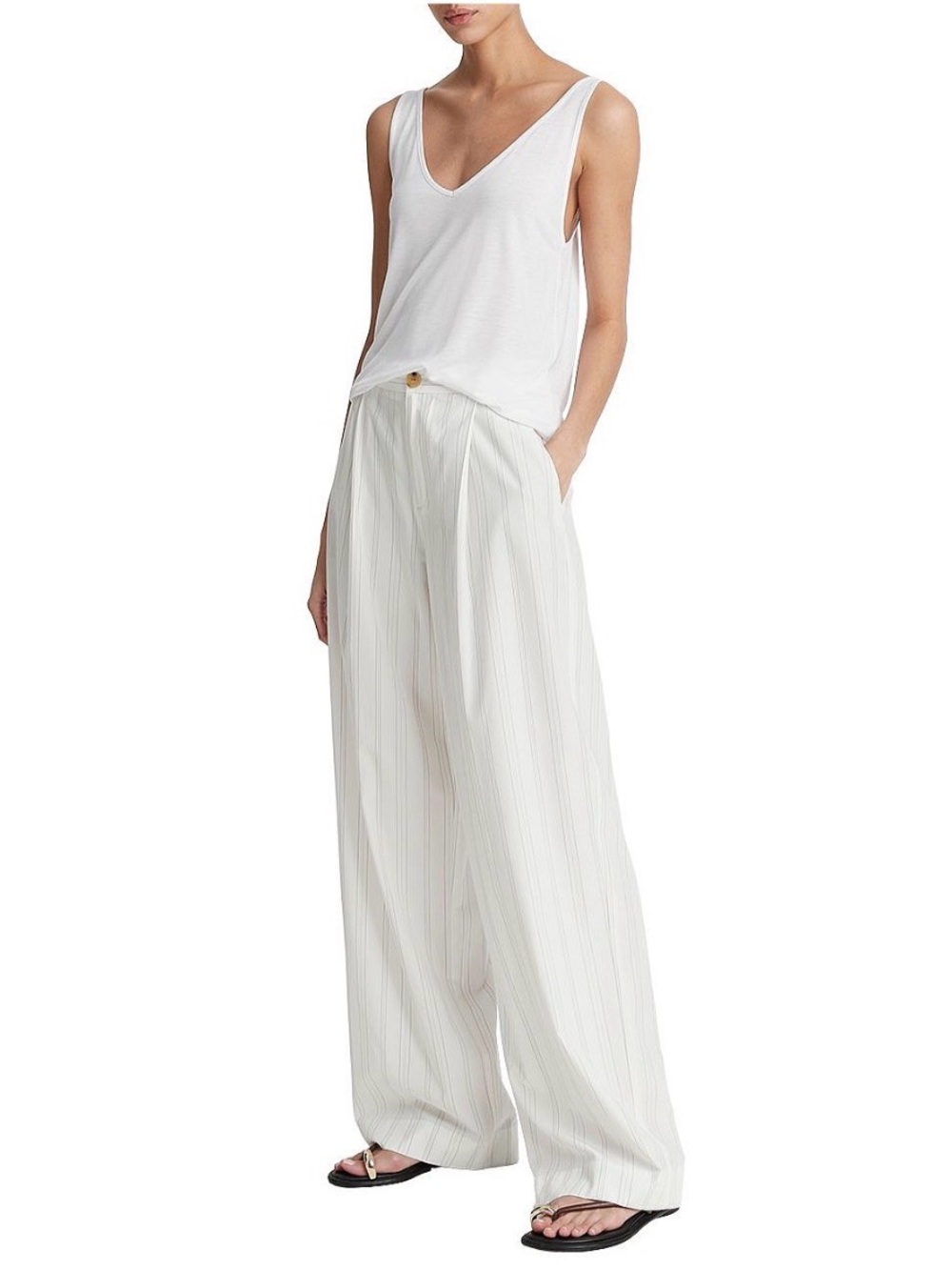 VINCE | Pampas Striped Pleated Pant